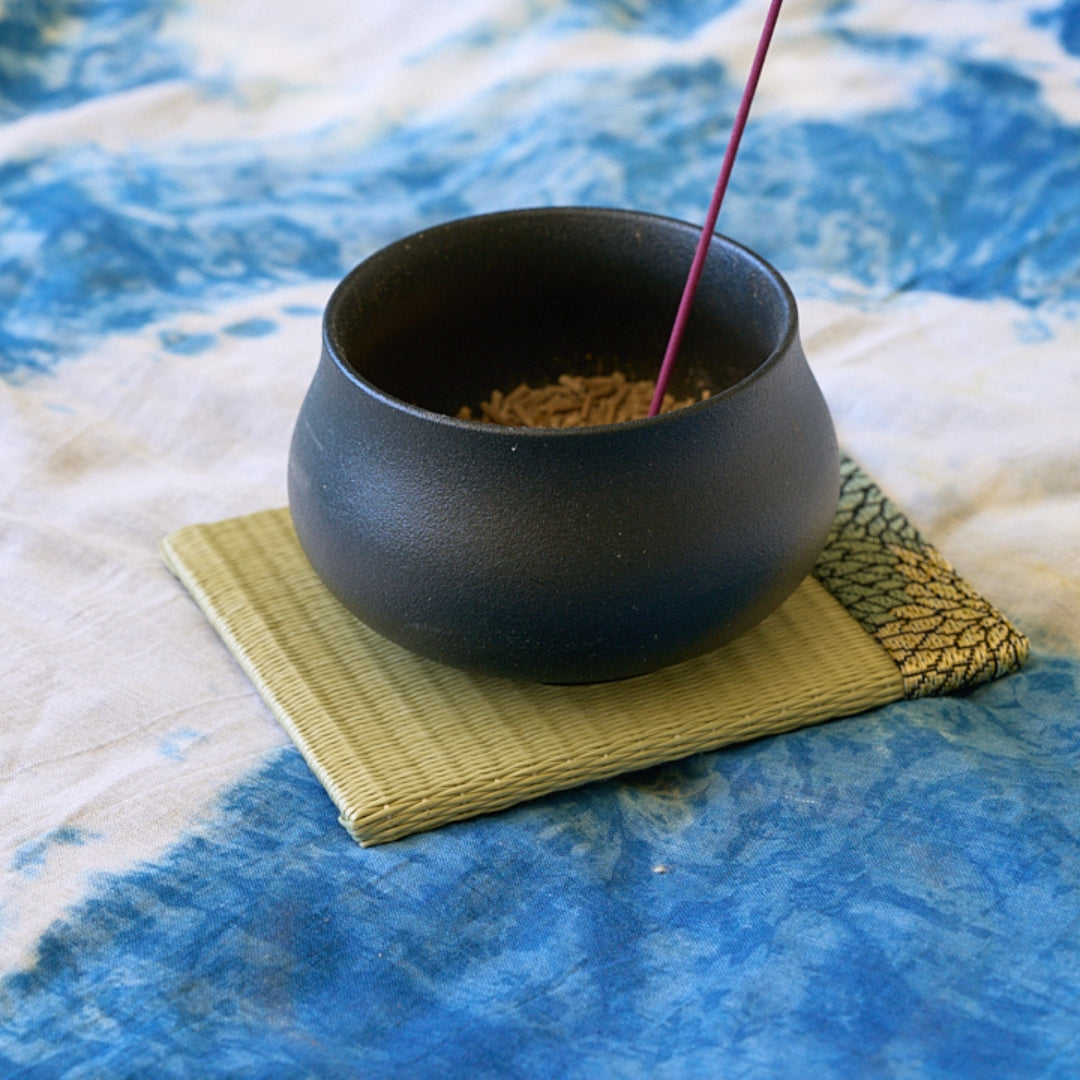 Mini Tatami Mat - Green / Japanese Display for Incense